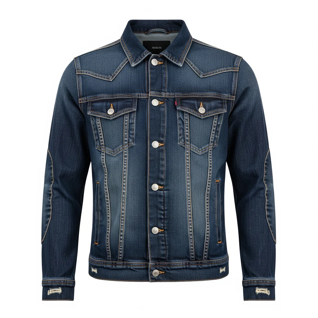 A denim jacket for e-commerce